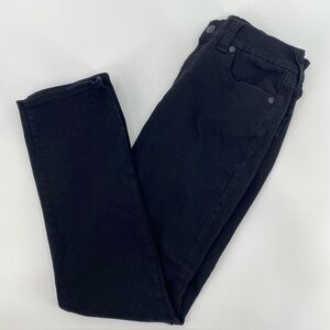 True Religion Jeans Mens Tag 32 Actual 32x32 Black Ricky Relaxed Straight Flap